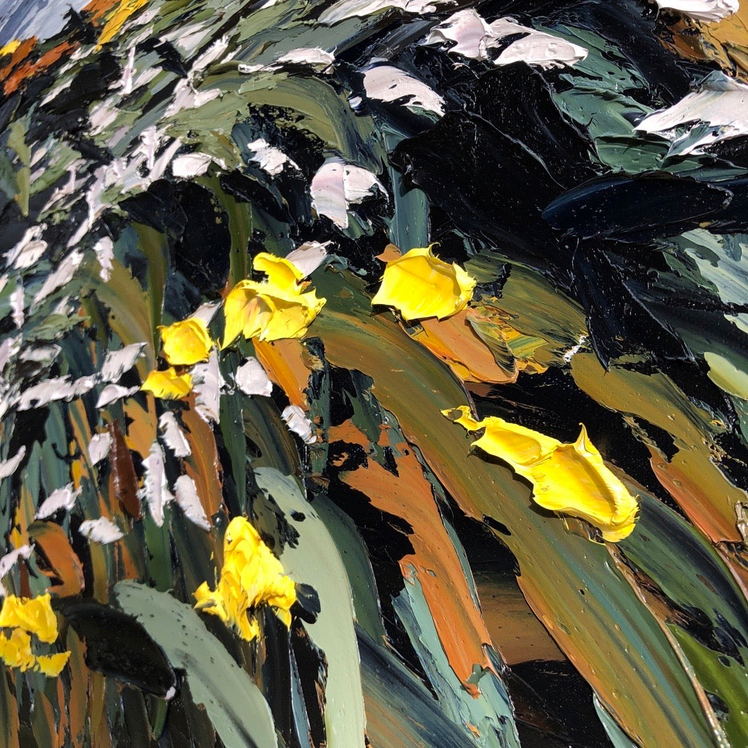 Breezy Ocean Bloom, 36" X 48"