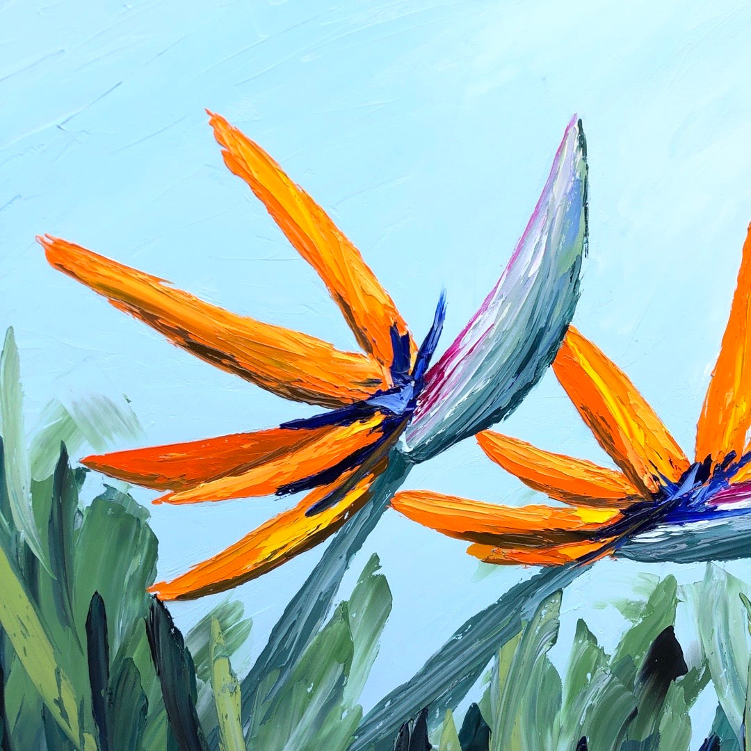 Birds of Paradise, 24" X 48"